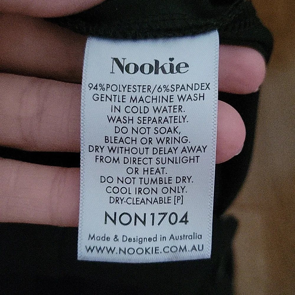 Nookie‎ Cleo Off The Shoulder Jumpsuit Black Tie Strap Small